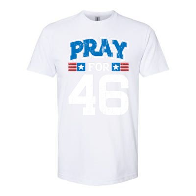 Pray For 46th President Trump Christian Conservative Gift Softstyle CVC T-Shirt