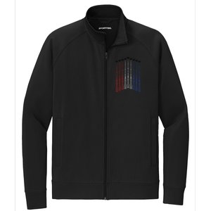 Patriotics For 4th Of Julys For USA Stretch Full-Zip Cadet Jacket