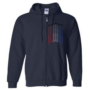 Patriotics For 4th Of Julys For USA Full Zip Hoodie