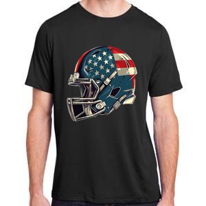 Patriotic Football 4th Of July Usa American Flag Boy Teens Adult ChromaSoft Performance T-Shirt