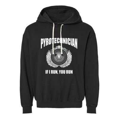 Pyrotechnician Funny 4th Of July Firework Tech Garment-Dyed Fleece Hoodie