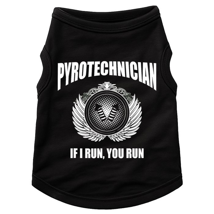 Pyrotechnician Funny 4th Of July Firework Tech Doggie Tank