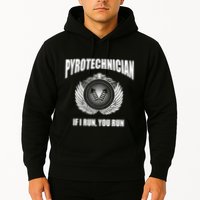 Pyrotechnician Funny 4th Of July Firework Tech Hoodie