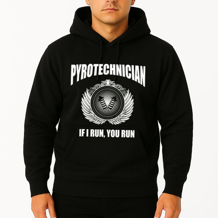 Pyrotechnician Funny 4th Of July Firework Tech Hoodie