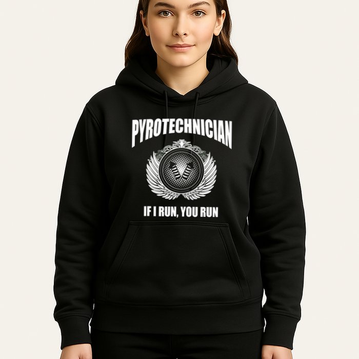 Pyrotechnician Funny 4th Of July Firework Tech Hoodie