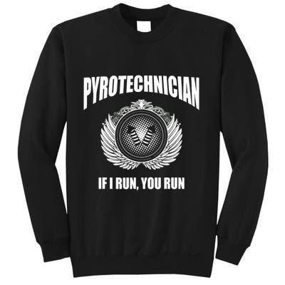Pyrotechnician Funny 4th Of July Firework Tech Sweatshirt