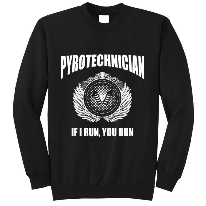 Pyrotechnician Funny 4th Of July Firework Tech Sweatshirt