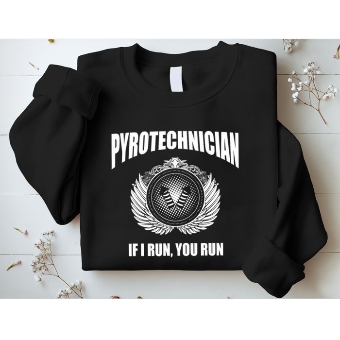 Pyrotechnician Funny 4th Of July Firework Tech Sweatshirt