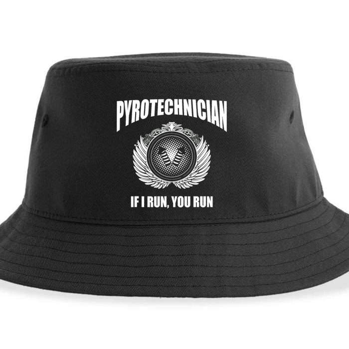 Pyrotechnician Funny 4th Of July Firework Tech Sustainable Bucket Hat
