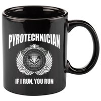 Pyrotechnician Funny 4th Of July Firework Tech 11oz C Handle Ceramic Mug