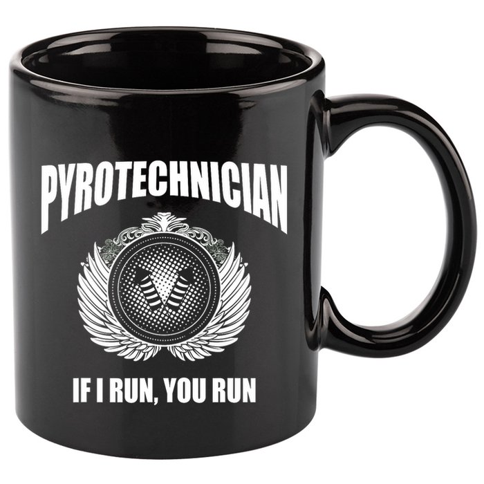 Pyrotechnician Funny 4th Of July Firework Tech 11oz C Handle Ceramic Mug