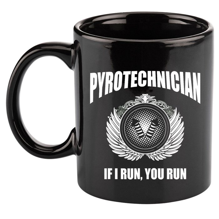 Pyrotechnician Funny 4th Of July Firework Tech 11oz C Handle Ceramic Mug