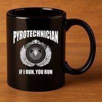 Pyrotechnician Funny 4th Of July Firework Tech 11oz C Handle Ceramic Mug