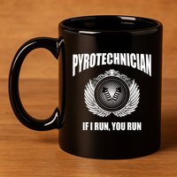 Pyrotechnician Funny 4th Of July Firework Tech 11oz C Handle Ceramic Mug