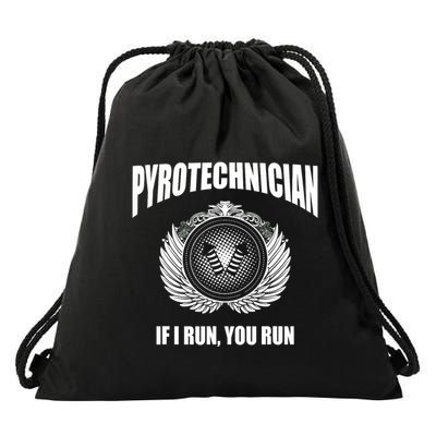 Pyrotechnician Funny 4th Of July Firework Tech Drawstring Bag