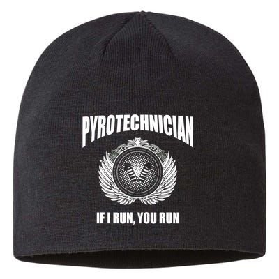 Pyrotechnician Funny 4th Of July Firework Tech Sustainable Beanie