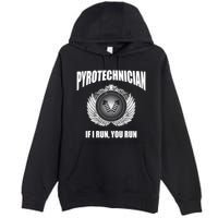 Pyrotechnician Funny 4th Of July Firework Tech Premium Pullover Hoodie