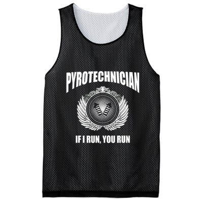 Pyrotechnician Funny 4th Of July Firework Tech Mesh Reversible Basketball Jersey Tank