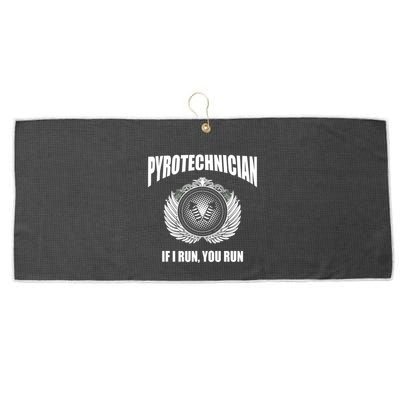 Pyrotechnician Funny 4th Of July Firework Tech Large Microfiber Waffle Golf Towel
