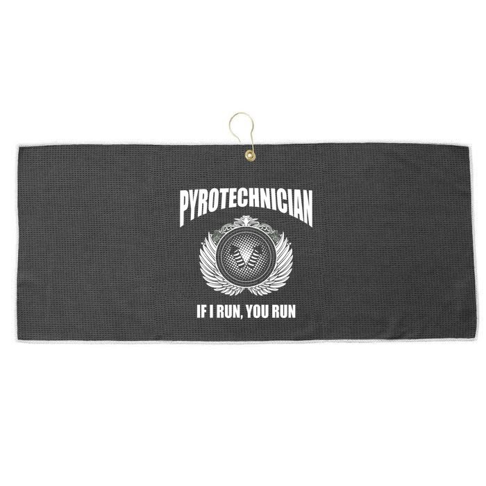 Pyrotechnician Funny 4th Of July Firework Tech Large Microfiber Waffle Golf Towel
