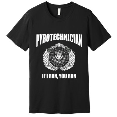 Pyrotechnician Funny 4th Of July Firework Tech Premium T-Shirt