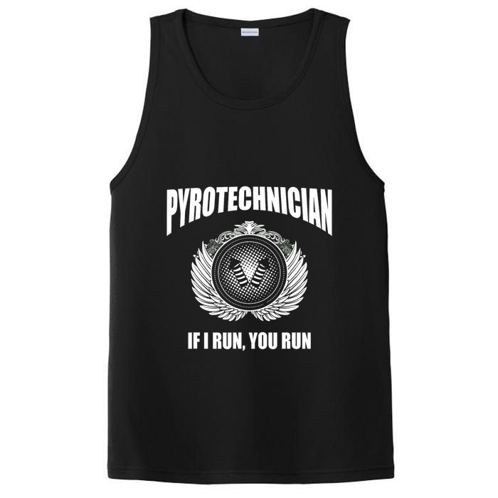 Pyrotechnician Funny 4th Of July Firework Tech PosiCharge Competitor Tank