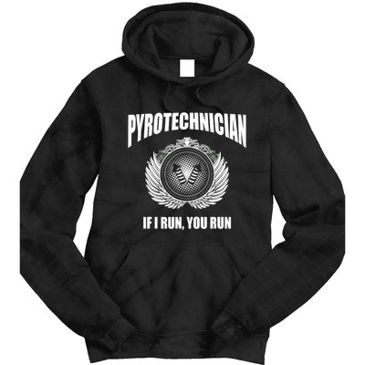 Pyrotechnician Funny 4th Of July Firework Tech Tie Dye Hoodie