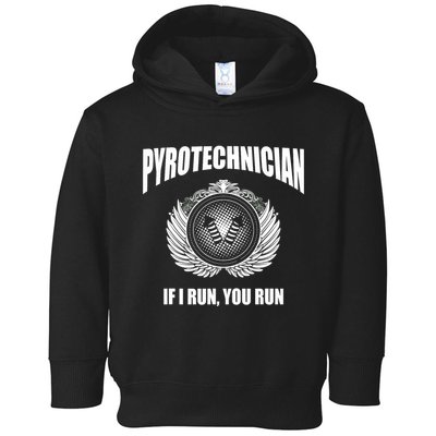 Pyrotechnician Funny 4th Of July Firework Tech Toddler Hoodie