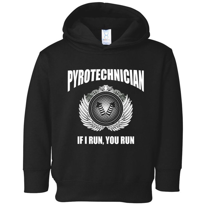 Pyrotechnician Funny 4th Of July Firework Tech Toddler Hoodie