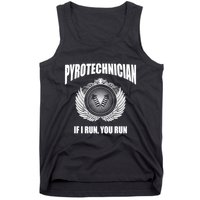 Pyrotechnician Funny 4th Of July Firework Tech Tank Top