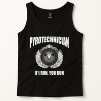 Pyrotechnician Funny 4th Of July Firework Tech Tank Top