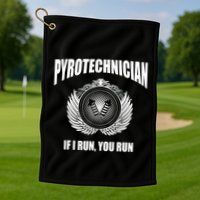 Pyrotechnician Funny 4th Of July Firework Tech Golf Towel