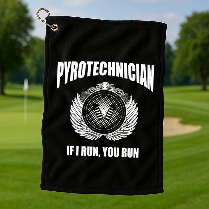 Pyrotechnician Funny 4th Of July Firework Tech Golf Towel