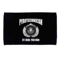 Pyrotechnician Funny 4th Of July Firework Tech Microfiber Hand Towel