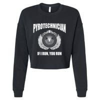 Pyrotechnician Funny 4th Of July Firework Tech Cropped Pullover Crew
