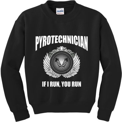 Pyrotechnician Funny 4th Of July Firework Tech Kids Sweatshirt