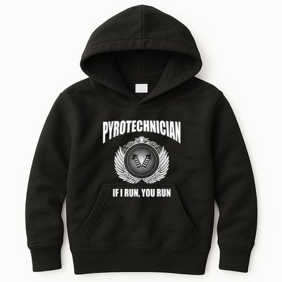 Pyrotechnician Funny 4th Of July Firework Tech Kids Hoodie