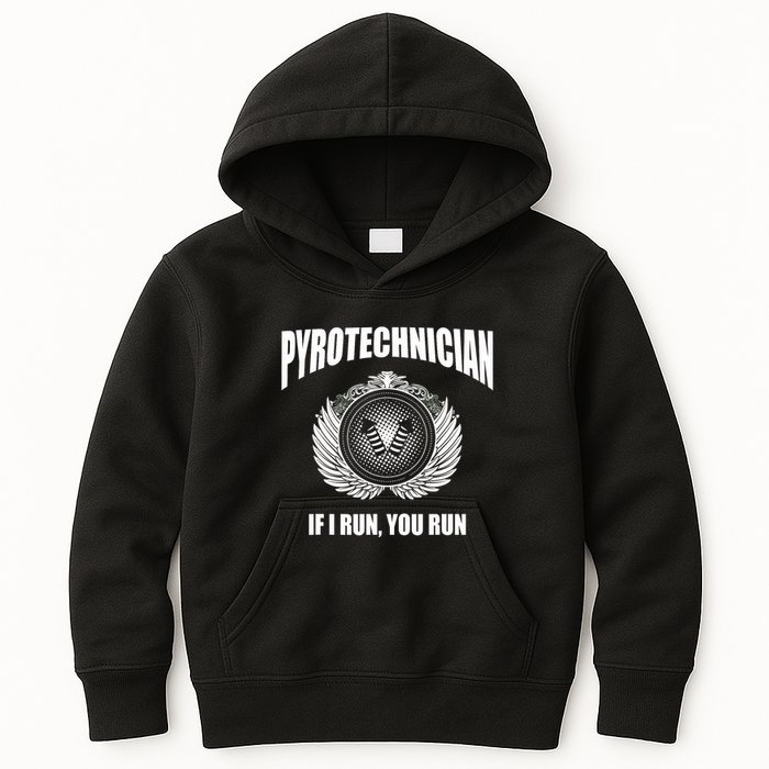 Pyrotechnician Funny 4th Of July Firework Tech Kids Hoodie