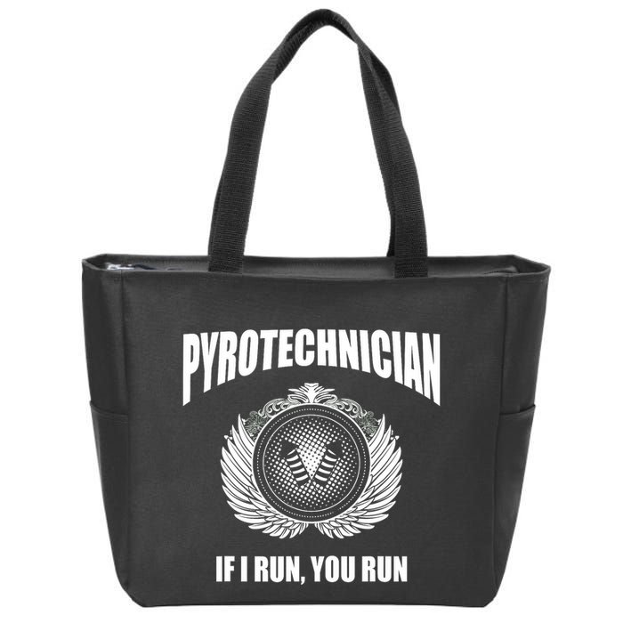 Pyrotechnician Funny 4th Of July Firework Tech Zip Tote Bag