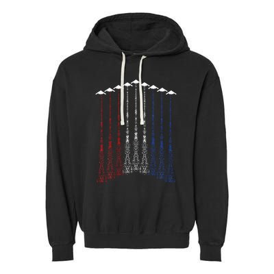 Patriotic For 4th Of July Garment-Dyed Fleece Hoodie