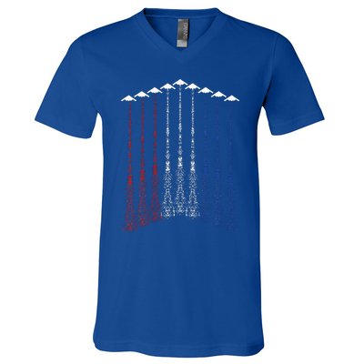 Patriotic For 4th Of July V-Neck T-Shirt