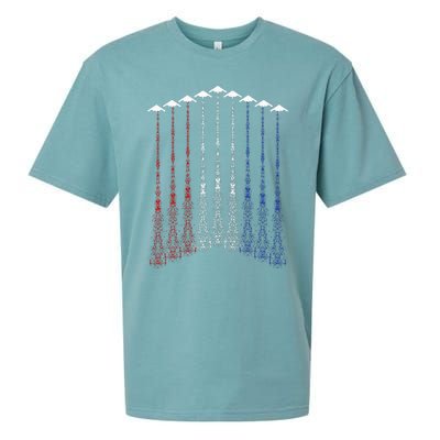 Patriotic For 4th Of July Sueded Cloud Jersey T-Shirt