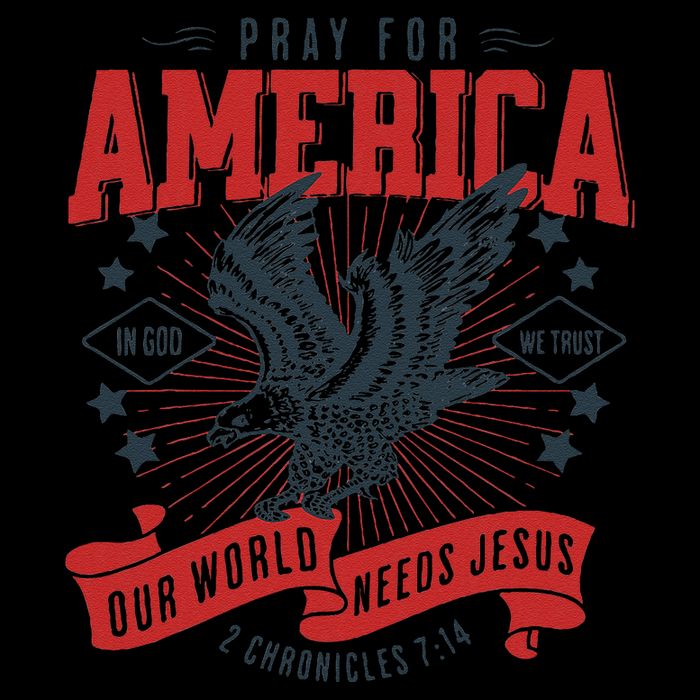 Pray For America In God We Trust Our World Needs Jesus Baby Bodysuit