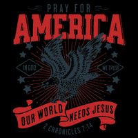 Pray For America In God We Trust Our World Needs Jesus Zip Tote Bag