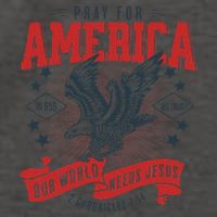 Pray For America In God We Trust Our World Needs Jesus Vector Backpack