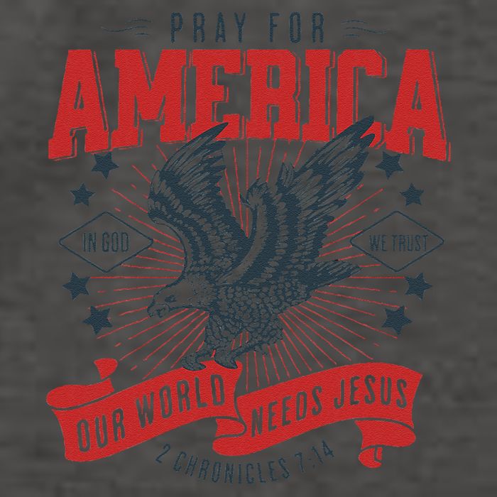 Pray For America In God We Trust Our World Needs Jesus Vector Backpack