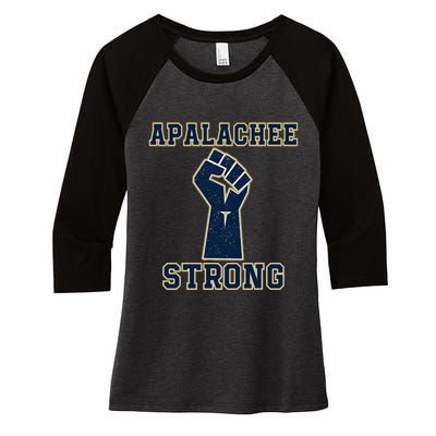 Pray For Apalachee High School Strong Women's Tri-Blend 3/4-Sleeve Raglan Shirt