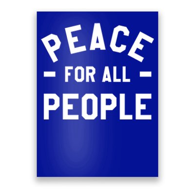 Peace For All People International World Peace Day Cute Gift Poster