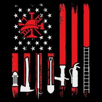 Patriotic Fireman American Flag Firefighter Premium T-Shirt