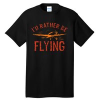 Pilot Flying Aviator Flight Airplane Lovers Aviation Tall T-Shirt